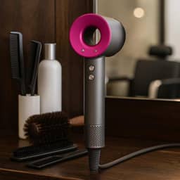 Secador De Cabelo Premium Profissional 110V, Motor 120000 RPM, Íons Negativos, Bocal Magnético, Display LED, Leve E Silencioso, 1600W, Marca VARENZIA