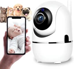 Babá Eletrônica Premium Sem Fio, Wi-Fi Câmera Visão Noturna Áudio Bidirecional Infravermelho Monitoramento por Celular - Bebê Pet Idoso Casa - Alerta de movimento - Full HD 1080p App Yoosee