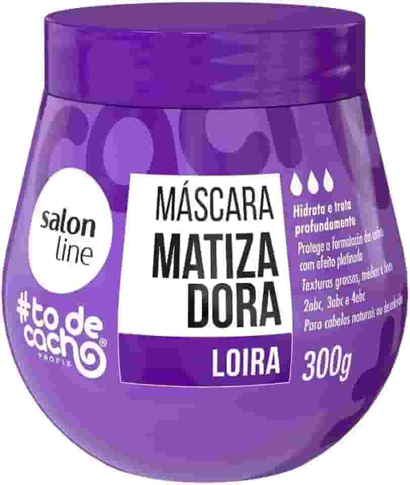 Salon Line, Máscara Matizadora Roxa, #TodeCacho, Vegano - Para Cabelos Ondulados, Cacheados e Crespos, 300g