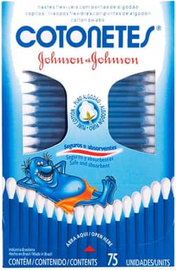 Cotonetes Hastes Flexíveis,75un