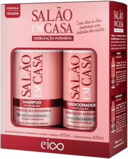 Eico Kit Salão em Casa Hidratação Intensiva Shampoo 450ml + Condicionador 400ml