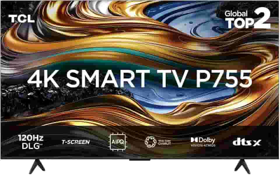 Smart TV TCL 75 Polegadas LED 4K P755 WiFi Bluetooth Google TV HDR10+ Dolby Atmos Vision 75P755