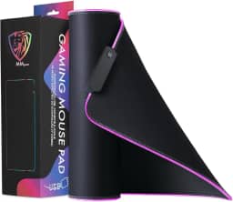 Mouse Pad Gamer Rgb Led Speed Para Mouse E Teclado 80x30cm