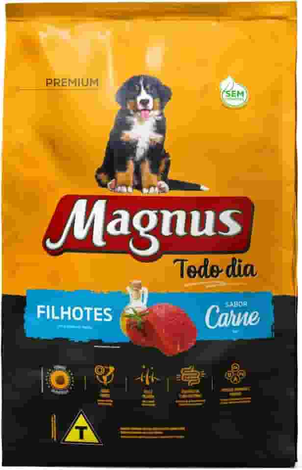 Adimax Ração Magnus Todo Dia Para Cães Filhotes Carne 3Kg