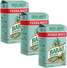 Barão de Cotegipe, Kit Erva Mate Tipo Uruguaia Export Composta 4 Chás Barão 500