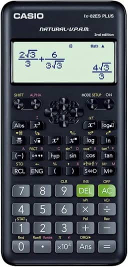 CALCULADORA CIENTIFICA 252 FUNCOES FX-82ES PLUS-2nd Edition PRETA Casio