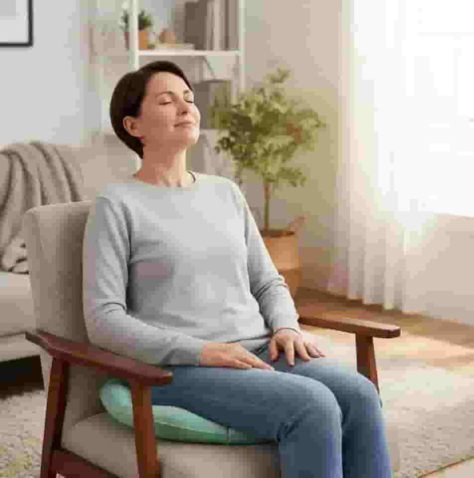 Almofada Assento Ortopedica Caixa De Ovo Redonda Alívio imediato para dores lombares, Hemorroida. Anti Escaras e Anti Feridas. Ideal para quem trabalha sentado por muito tempo ou cadeirantes.