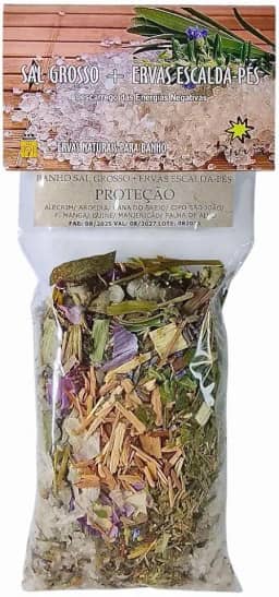 Banho Sal Grosso + Ervas Escalda Pés Proteção Emb.180g