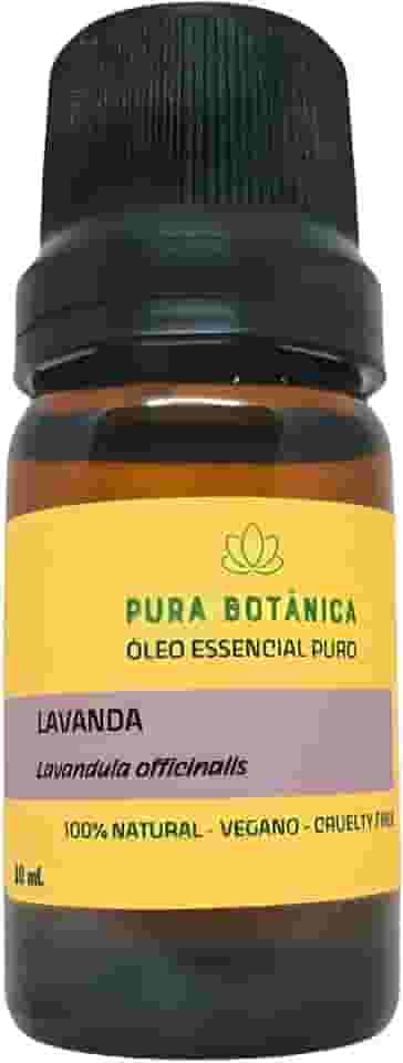 Óleo Essencial de Lavanda Francesa 100% Puro e Natural, Ideal para Aromaterapia, Difusor, Massagem - Pura Botânica
