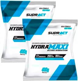 Kit 2x Hydramaxi Isotônico em Pó - 400g Refil - Sudract (Morango c/Maracujá)