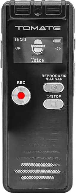 Gravador de Voz Digital Portátil 8GB Áudio Claro e Alta Sensibilidade Bateria de Longa Duração Reprodução Integrada Para Aulas, Reuniões e Entrevistas