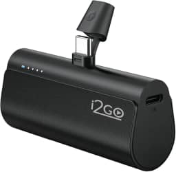 I2GO, Carregador Portátil (Power Bank), Pocket, 5000mAh, Não Necessita Cabos, Modelo USB-C