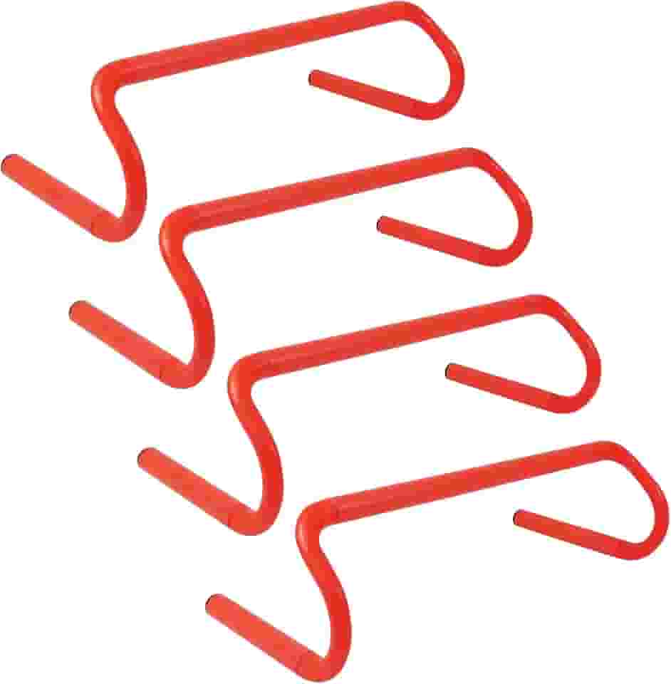 Pacote com 4 barreiras de treinamento de velocidade de agilidade - 15 cm destacáveis obstáculos de treinamento de agilidade - Equipamento de prática esportiva para atletas, futebol, basquete