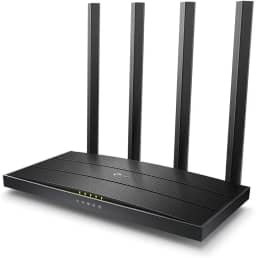 Roteador TP Link Mesh Gigabit Wi-Fi 5GHz Archer C6, MU-MIMO Dual Band Wireless Gaming Roteador, Velocidade Wi-Fi Até 867 Mbps/5 GHz + 400 Mbps/2.4 GHz, Suporta Controlo Parental, Wi-Fi para Convidados