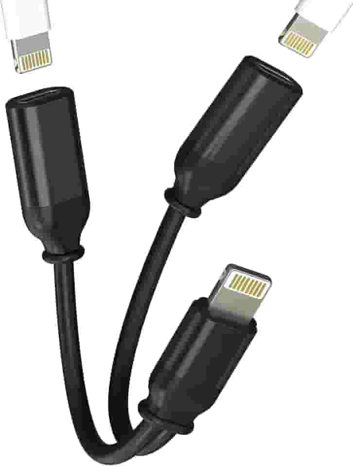 Conector de fone de ouvido Lightning duplo para adaptador de iPhone (2 em 1) para Apple para iPad Air Mini 14 Pro Max adaptador de carregador auxiliar de áudio divisor de cabo de fone de ouvido