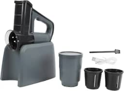 Ralador de Queijo Elétrico Cortador Elétrico Multifuncional Automático de Vegetais Com Bateria de 2600mAh Três Cortadores de Aço Inoxidável Materiais ABS para Frutas Batata