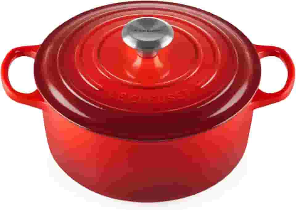 Le Creuset Panela Redonda 24 cm Ferro Fundido Esmaltado Signature Vermelho