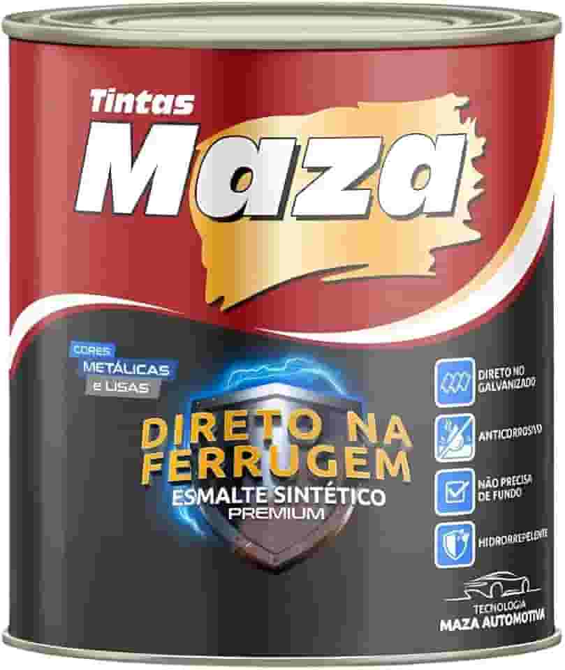 Kit Tinta Esmalte Sintético Direto na Ferrugem Para Portão Enferrujado 900ml Cores (Branco)