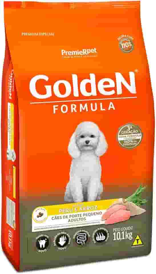 Ração Fórmula Golden para Cães Adultos de Porte Pequeno Sabor Peru e Arroz, 10,1kg Premier Pet Para Todas Pequeno Adulto,