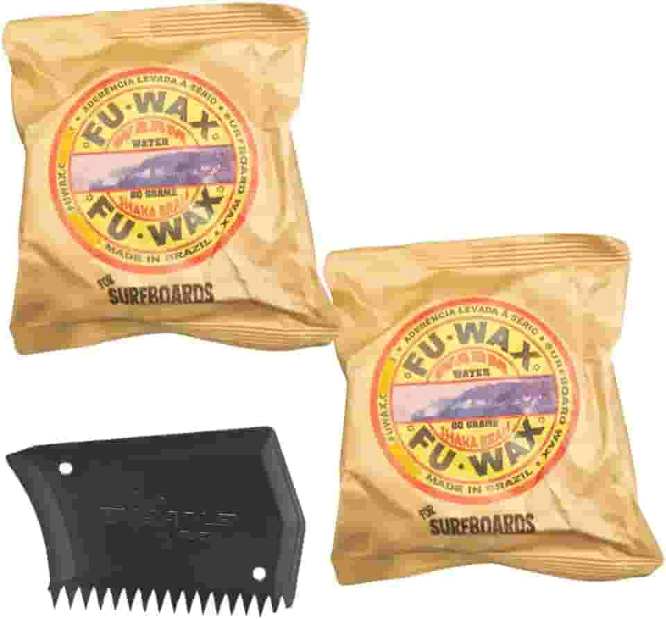 Parafina Fuwax 80g Super Aderência Kit 2 Fu Wax e Raspador