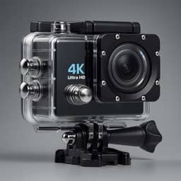 Câmera Esportiva 4K Ultra HD, WiFi, À Prova d'Água, Ângulo de 170°, para Mergulho e Esportes Radicais, Gravação 1080p