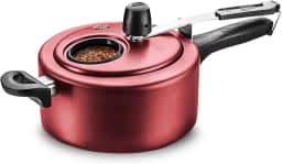 MTA - Panela de Pressão com Visor de Vidro e Fechamento Interno em Alumínio com Antiaderente, Capacidade de 3L, nº 20, Cor Cereja, Linha Visor.