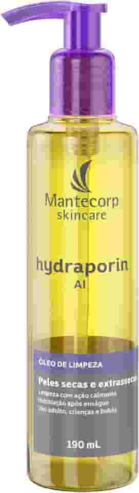 MANTECORP - Óleo de Limpeza Hydraporin AI - Limpa e Hidrata a Pele, Hidratação Intensa para Peles Secas e Sensíveis, Ação Calmante - 190ml