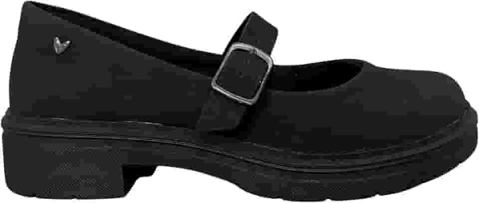 Sapato Feminino Boneca Mary Jane Oxford Mississipi Tratorado Salto Baixo Preto (Preto, BR, Adulto, Numérico, 36)