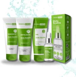 Kit Skincare Acido Salicilico Pele Oleosa + Sérum Secativo - 4 Itens 87% de EFICÁCIA COMPROVADA