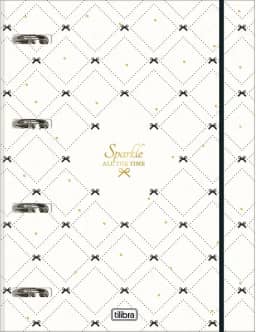 Tilibra - Caderno Argolado Cartonado Universitário com Elástico West Village 48 Folhas