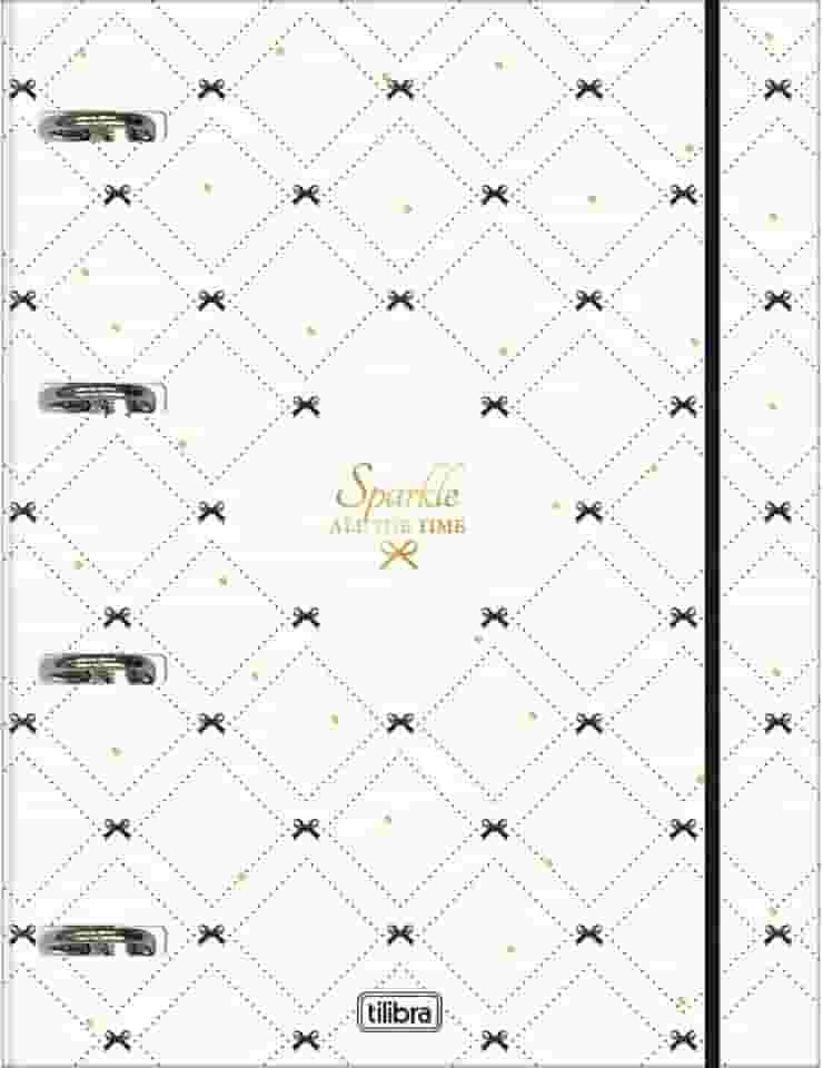 Tilibra - Caderno Argolado Cartonado Universitário com Elástico West Village 48 Folhas