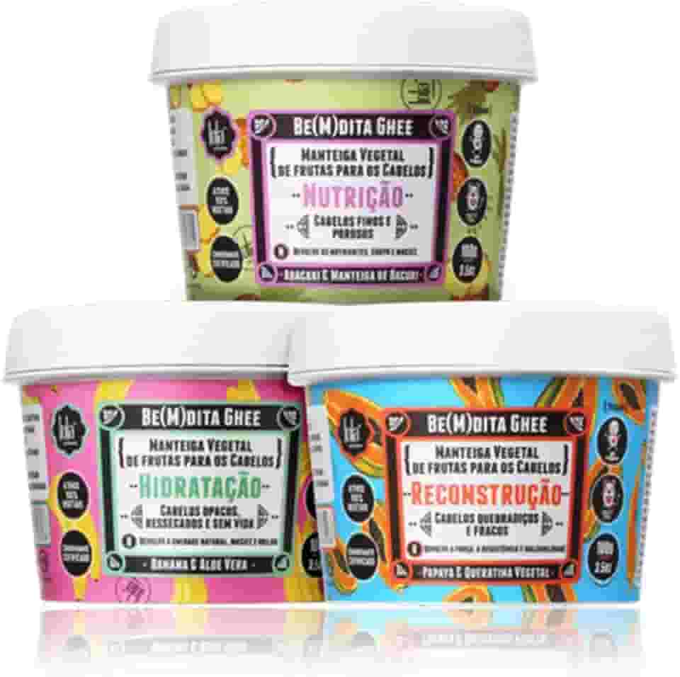 Lola Cosmetics Kit Cronograma Capilar Be(m) dita Ghee (3 Produtos)