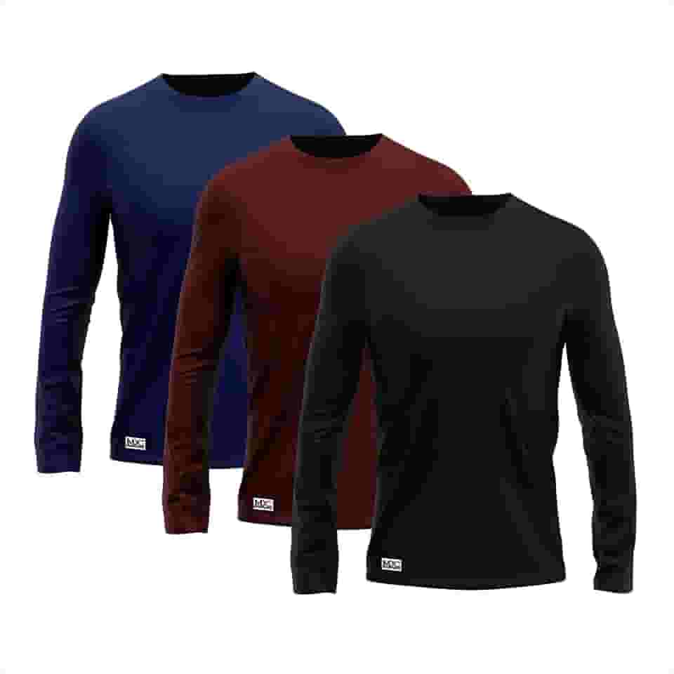 Kit 3 Camisetas UV Camisa Lisa Proteção Solar Segunda Pele MXC BRASIL