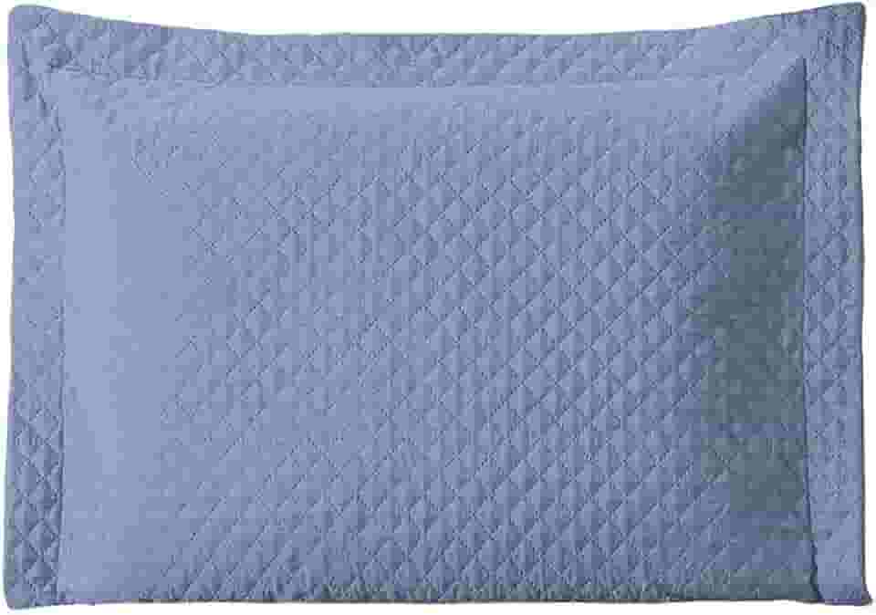 Kit C/ 4 Fronha de Travesseiro Textura Acolchoada em Matelassê Conforto (AZUL CLARO)