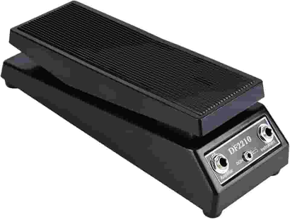 Depisuta Pedal Wah Preto DF2210, Pedal Clássico Wah, Pedal de Efeito para Guitarra, Pedal de Volume Estéreo para Guitarra, Efeito Wah Wah Automático para Guitarra Elétrica,para DJs de