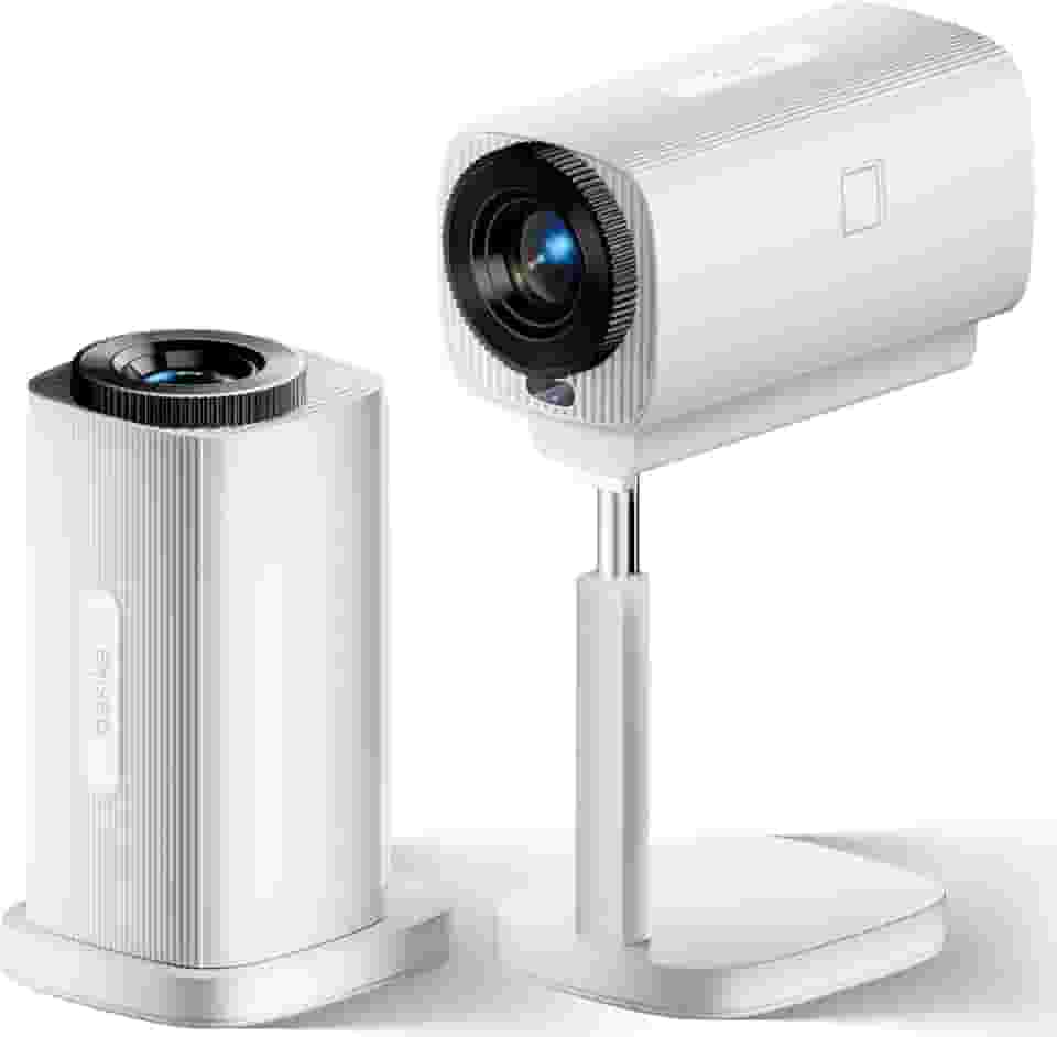 Mini Portatil 5G Wifi 5.0 Android 13, Projetor 4K 1280P Full HD Suporte 5800 Lumens, Projetor Led Auto de Correcção Trapezóide Horizontal, 90°Girável Projector para Telefónico