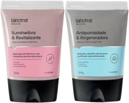 Kit Mascara Facial De Argila Preta + Rosa Iluminadora Antiacne Dermo Skin 130g