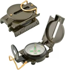 Bússola Profissional Lorben Estilo Militar Compacta Camping Caça Trilha GT6136