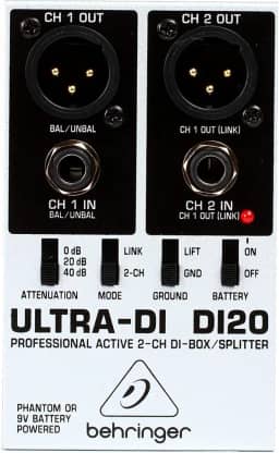 Behringer DI20 Direct Box Ativo