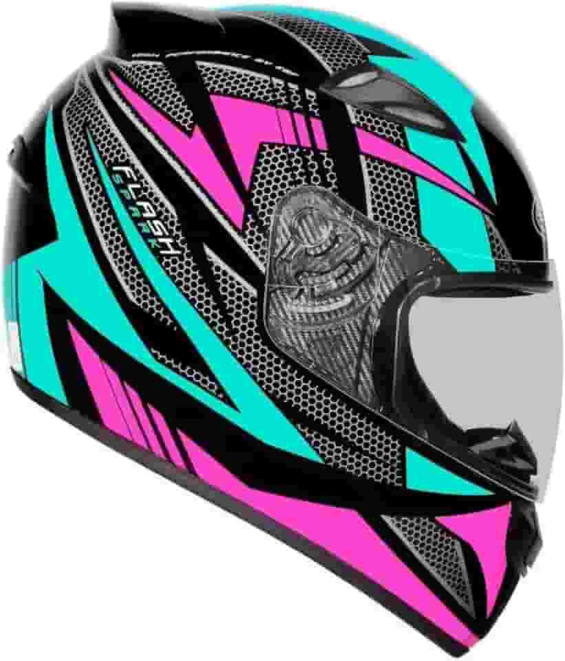 Capacete Moto Feminino Ebf Esportivo New Spark Flash Preto Tifany