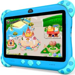 YINOCHE Tablet infantil de 7 polegadas com capa, WiFi, tablet infantil Android, armazenamento de 32 GB, câmera dupla, capa à prova de choque, tablets de controle parental compatíveis com Netflix