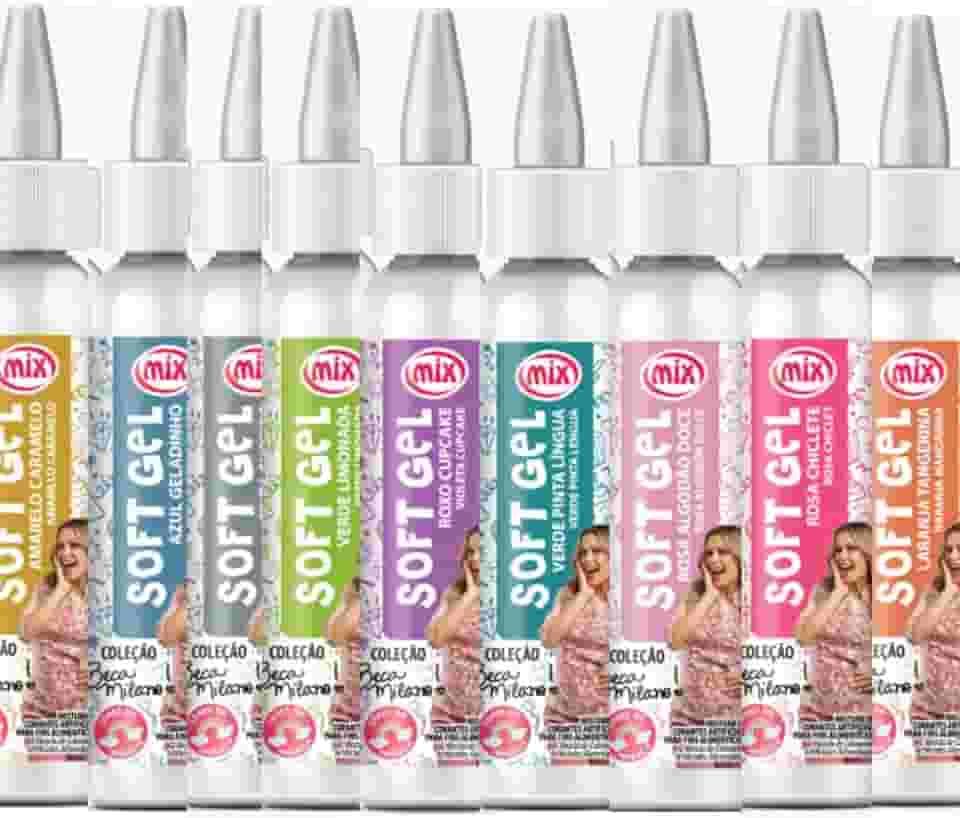 Coleção Beca Milano Corantes Soft Gel Kit 25g Cada Mix