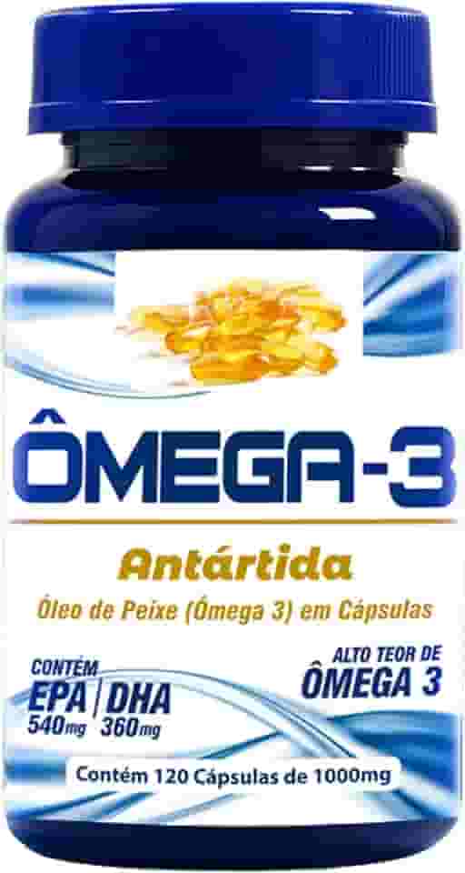 Ômega-3 Antartida Óleo de Peixe | Suplemento Alimentar Premium– 120 Cápsulas de1000mg com EPA & DHA