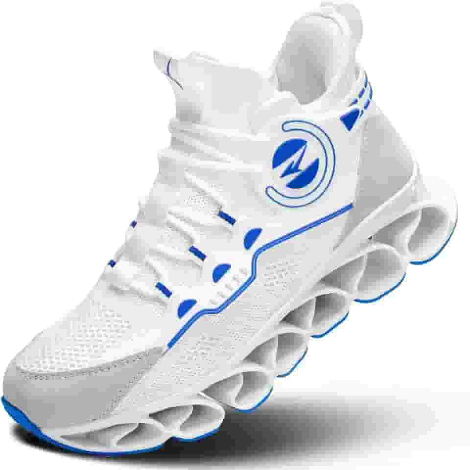 Tênis de corrida masculino, moderno, com lâmina respirável, antiderrapante, para caminhada, academia, esporte, atlético