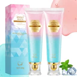 Pasta de dente clareadora de niacinamida, creme dental intensivo de clareamento triplo, hálito fresco, remove manchas de dentes, proteção de esmalte e fortalecimento dentário, uso diário para higiene