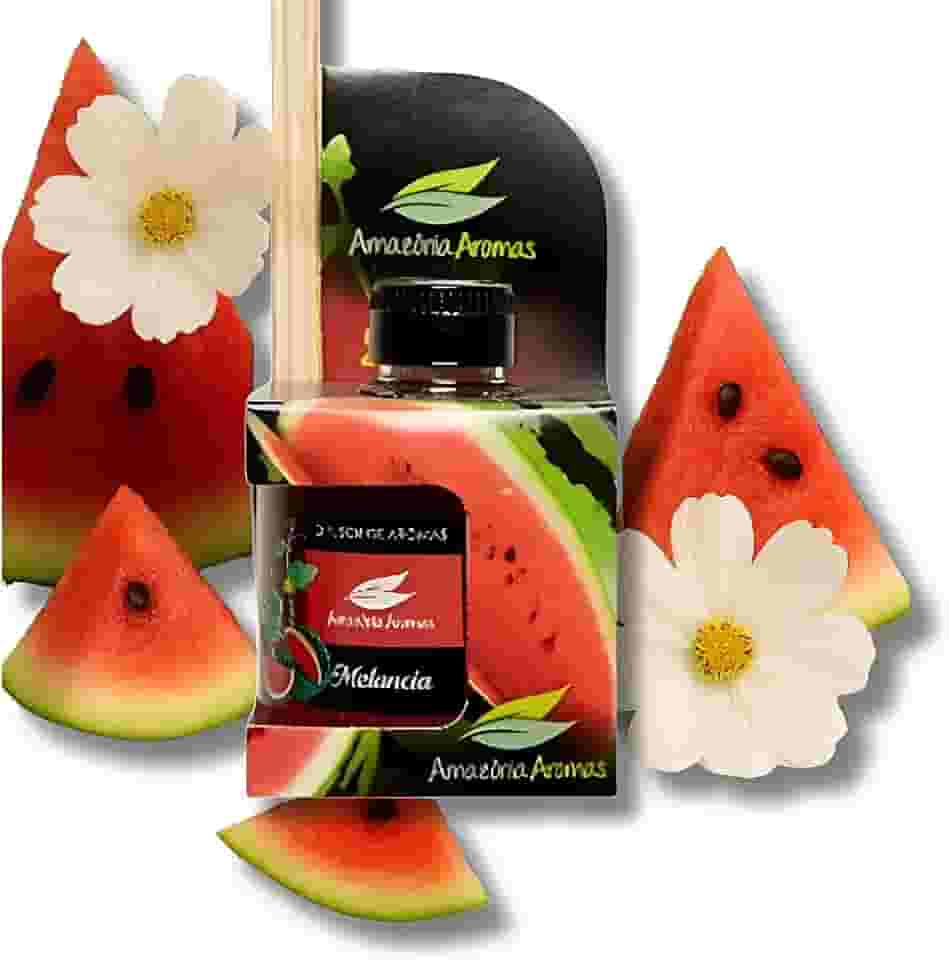 Difusor de Ambientes Melancia 270mL – 6 Varetas | Frescor Frutado, Alegria e Perfume Contínuo para Casa, Escritório e Lojas