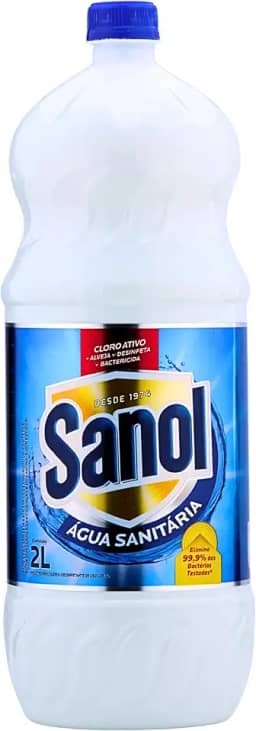 Água Sanitária, Sanol, 2 Litros, Branca