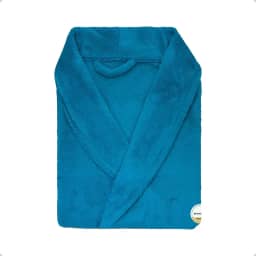 Roupão Microfibra Unissex Tamanho Único Camesa Extra Macio Azul Royal