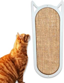 Arranhador Para Gato Parede Brinquedo Vertical Sisal Branco