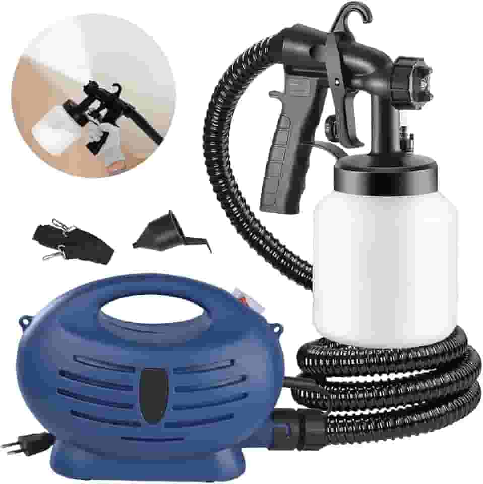 HOLTTER Pistola Eletrica de Pintura Pistola Pulverizadora Profissional de Tinta Máquina de Pintar Parede Compressor Tinta Portátil 650W Mangueira Espiral Pistola de Pintura com Acessórios (220, Volts)